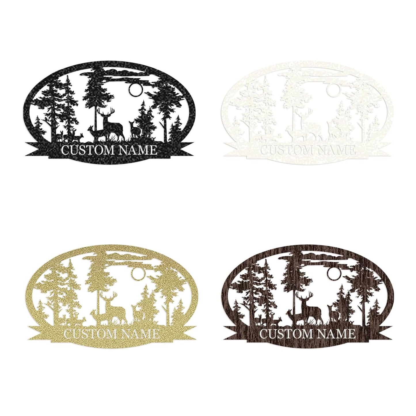 Personalized Deer Metal Cabin Sign | Custom Metal Sign | Personalized Camping Signs | Deer Hunter