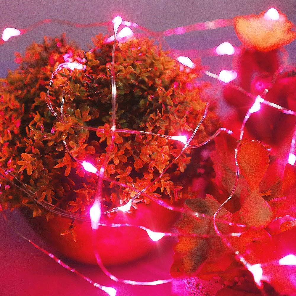 Led Fairy Lights Battery Operated, 1 Pack Mini Battery Powered Copper Wire Starry Fairy Lights for
