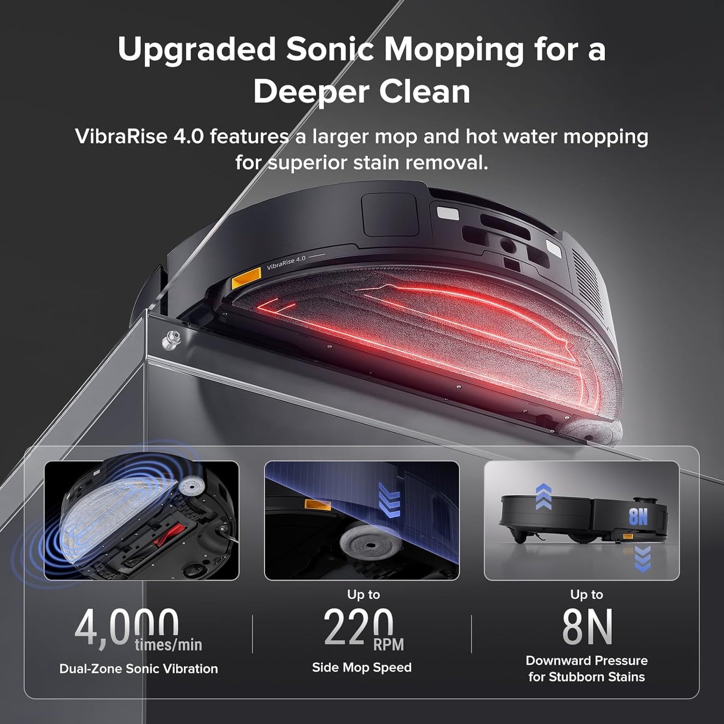 roborock Saros 10 Robot Vacuum and Mop, 22,000Pa Suction, AI Obstacle Avoidance, 3.14-inch Ultra