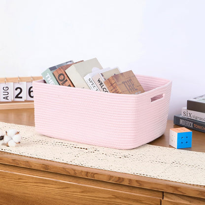 Large Storage Baskets for Organizing, Closet Shelf Baskets for Clothes Blanket Towels, Baby