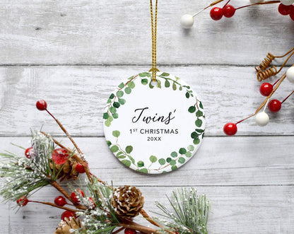 Andaz Press Custom Year Round Ceramic Porcelain Christmas Tree Ornament Keepsake Collectible Gift