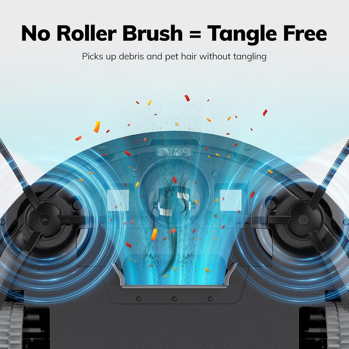 ILIFE V2 Robot Vacuum Cleaner, Tangle-Free Suction, 120 Mins Runtime, Slim, Self-Charging Robotic