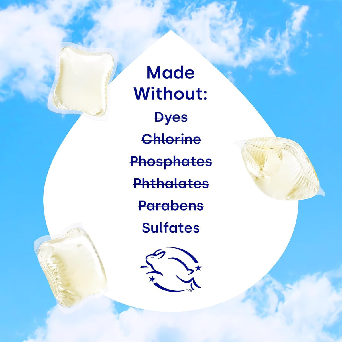 Dropps Odor & Stain Biobased Power Laundry Detergent Pods, Crisp Breeze (32 Pods) - HE Compatible