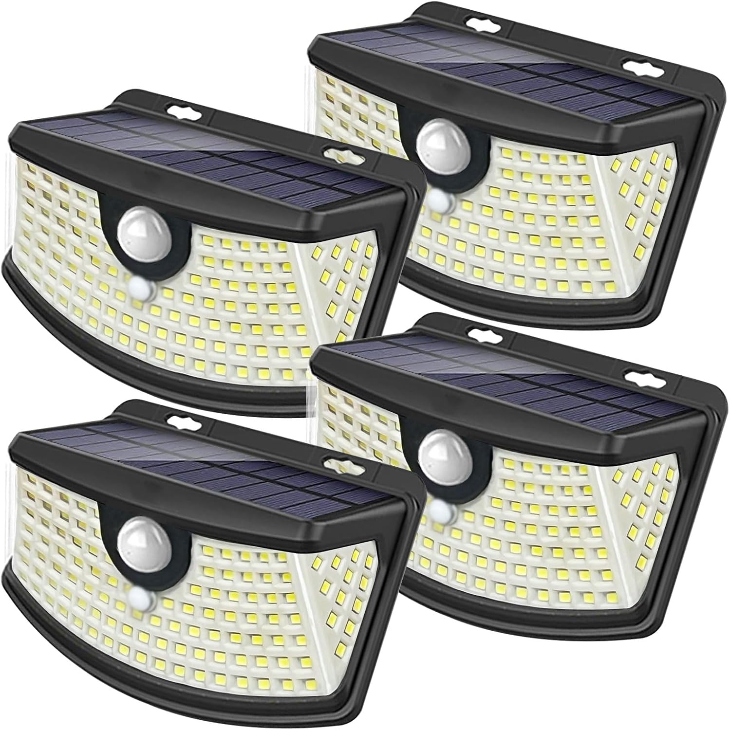Aootek New Solar Motion Sensor Lights 120 LEDs with Lights Reflector,270° Wide Angle, IP65
