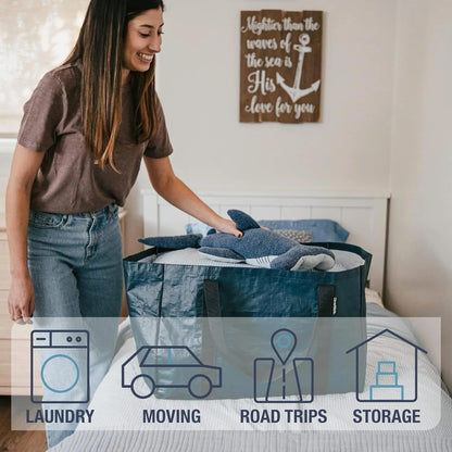 CleverMade Under Bed Storage Bag - Collapsible Storage for Shoes and Clothes Easy Use - Heavy Duty