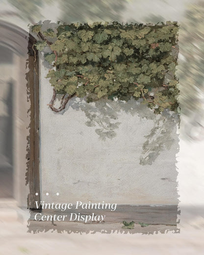 HUARCEY Gold Framed Vintage Wall Art Vineman Climbing The Walls Farmhouse Wall Decor Opening Door