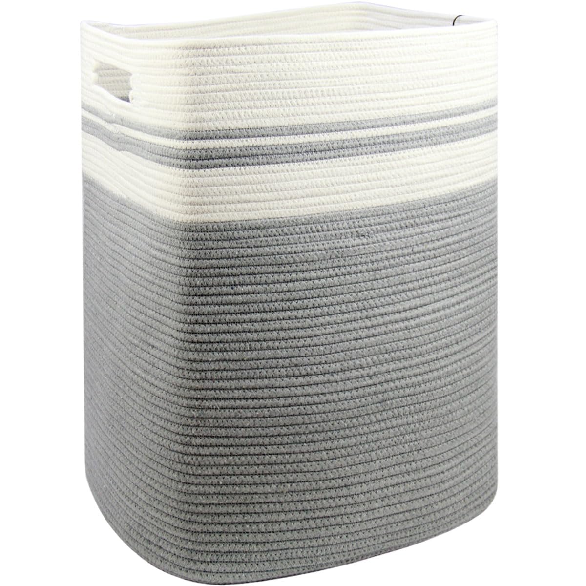 Casaphoria Woven Rope Laundry Hamper, Bin for Living Room, Storage Basket, Blanket Container, Dirty