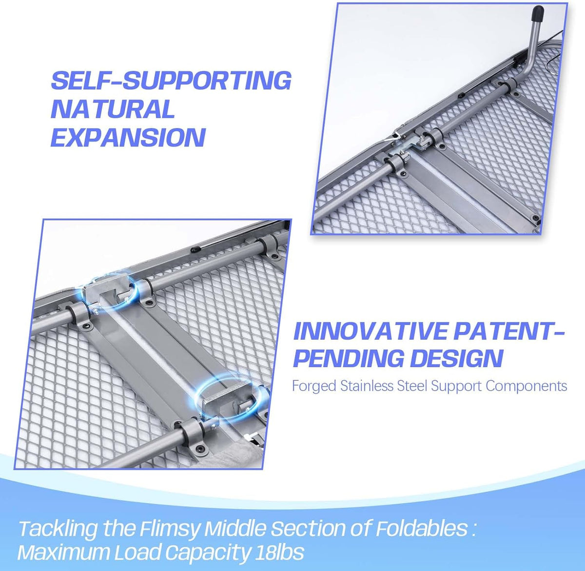 Tabletop Ironing Board with Iron Rest, Metal Mesh Panel Mini Ironing Board with Heat Resistant