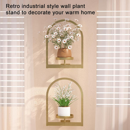 Wall Plant Holder, Wall Planter for Indoor Plants, Window Plant shelves for Multiple Plants Indoor