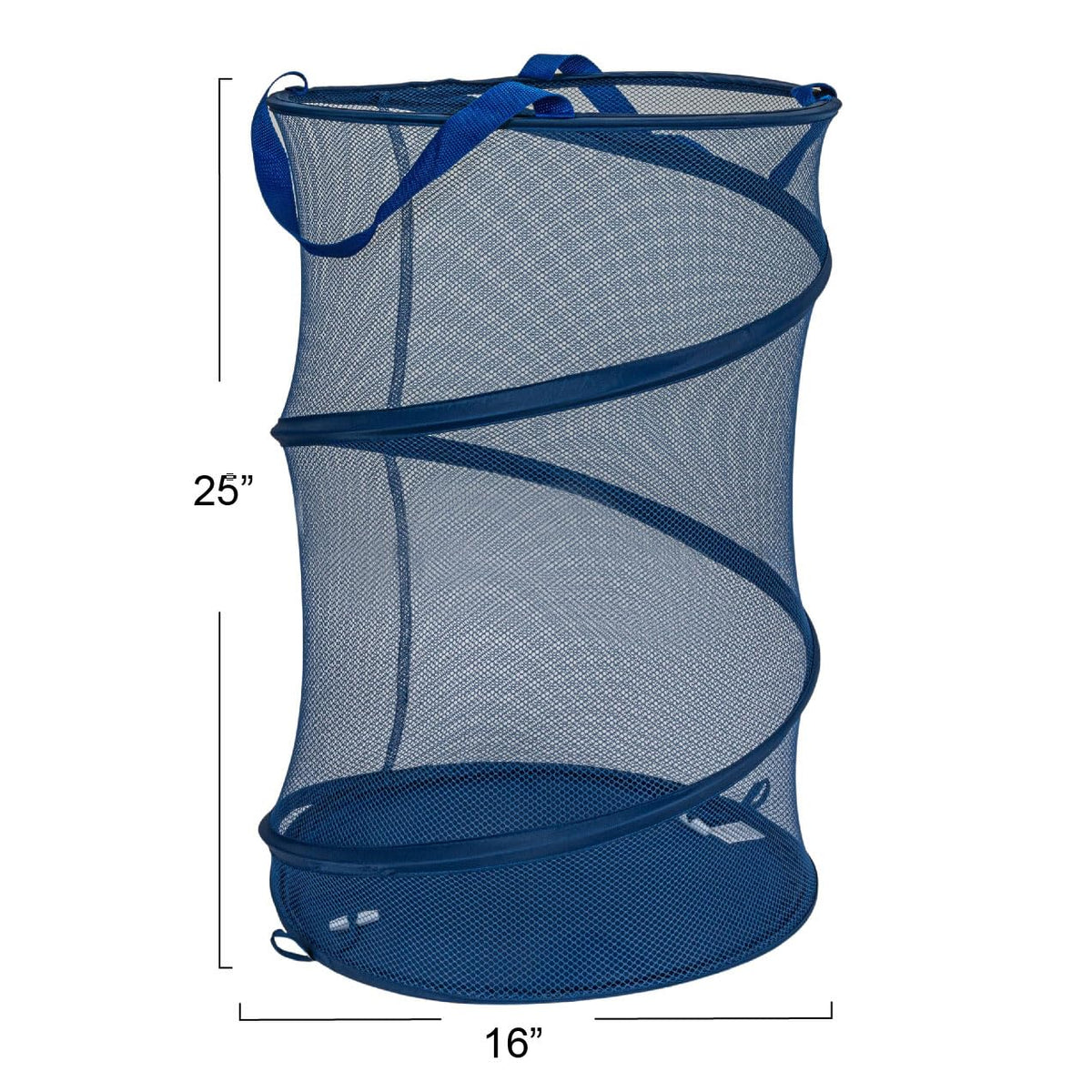 Household Essentials Pop-Up Mesh Laundry Hamper, Blue