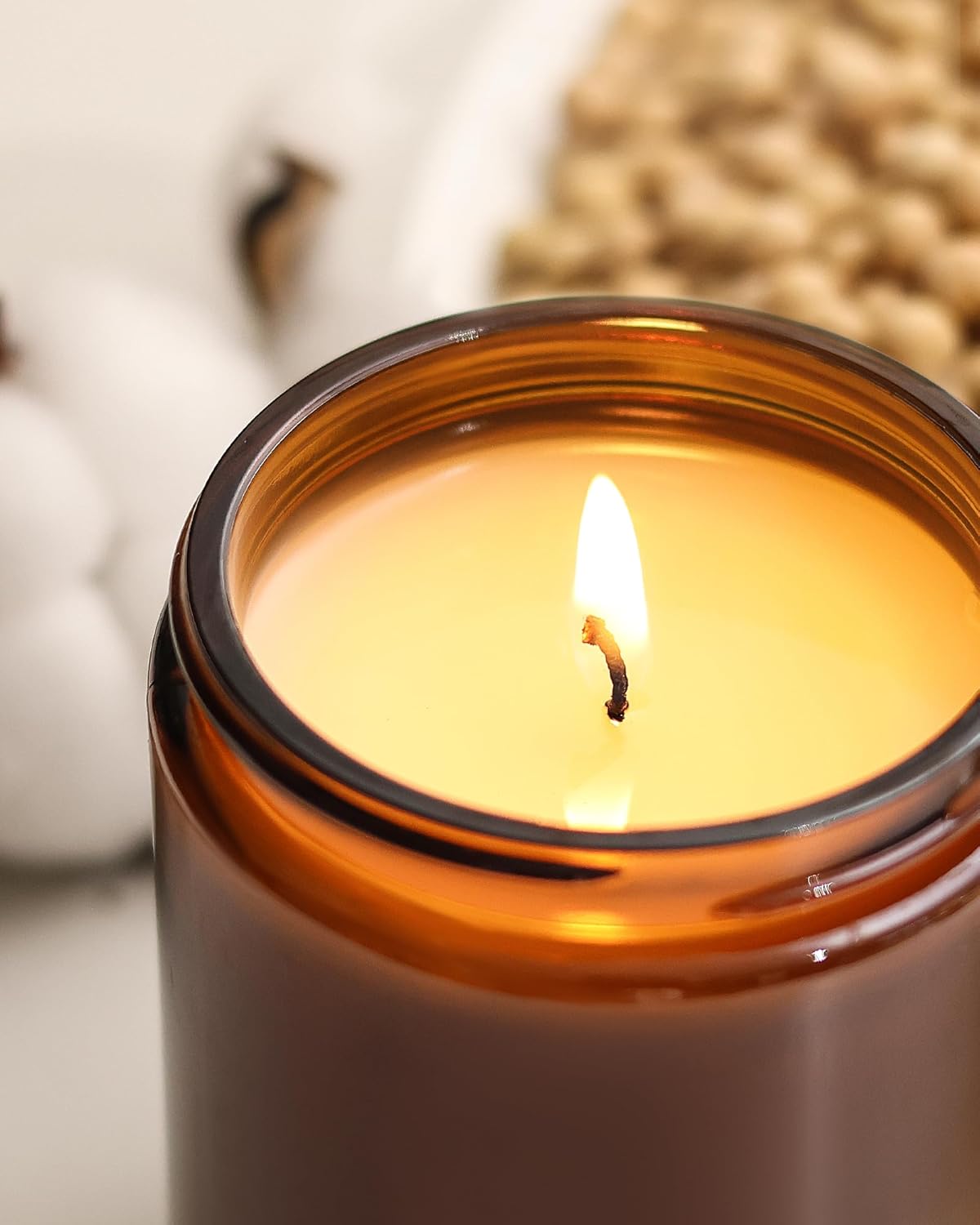 AOOVOO Apple Cinnamon Candles - 22 oz Scented Candles, Aromatherapy Candle, Soy Candle for Home