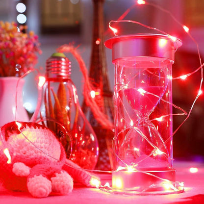 Led Fairy Lights Battery Operated, 1 Pack Mini Battery Powered Copper Wire Starry Fairy Lights for