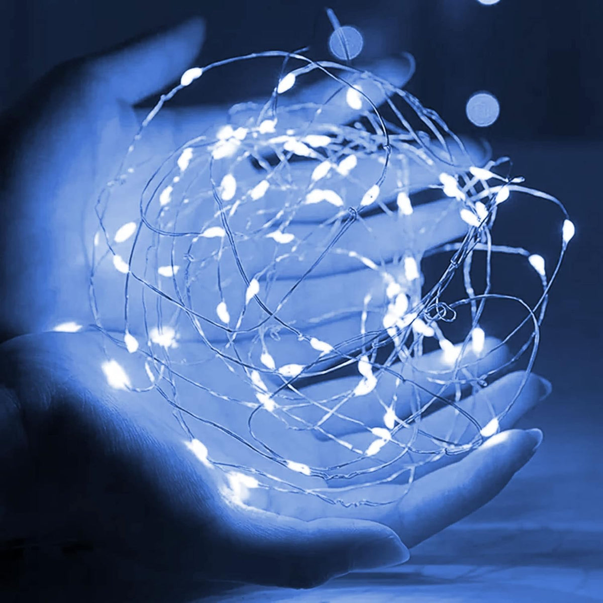 Dazzle Bright Fairy Lights Battery Operated, 20 FT 60 LED Silver Wire Waterproof Battery Operated