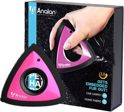 Analan Mini Pet Hair Remover for Car Detailing Supplies, Carpet Dog Hair Remover for Car Interior