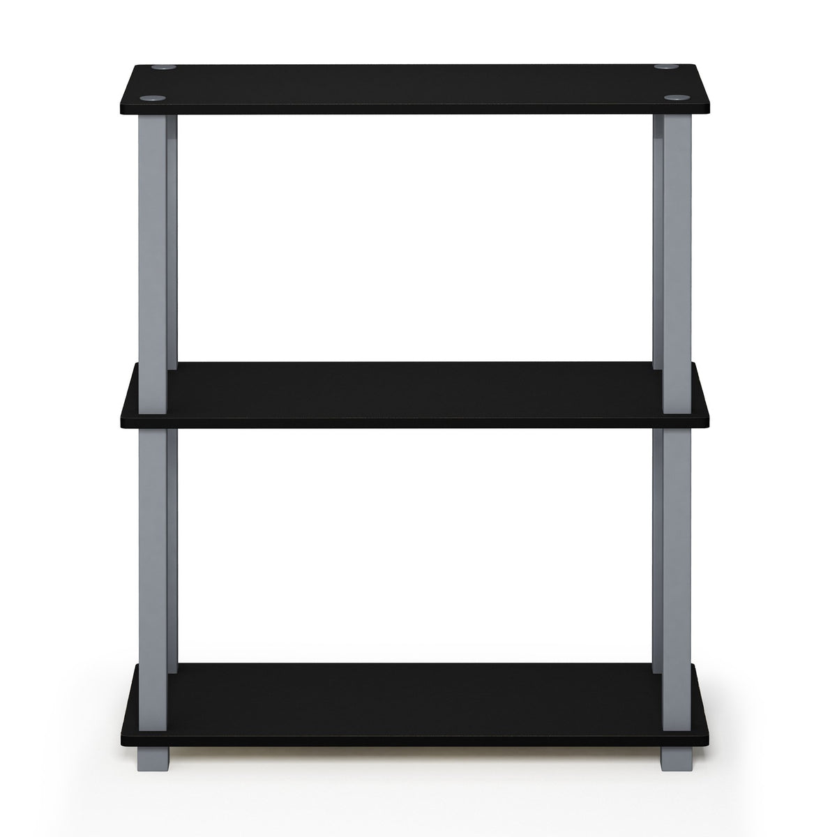 Furinno TURN-S-TUBE Storage Shelves, 3-Tier Book Shelf, Corner Shelf, Toolless Open Shelves, for