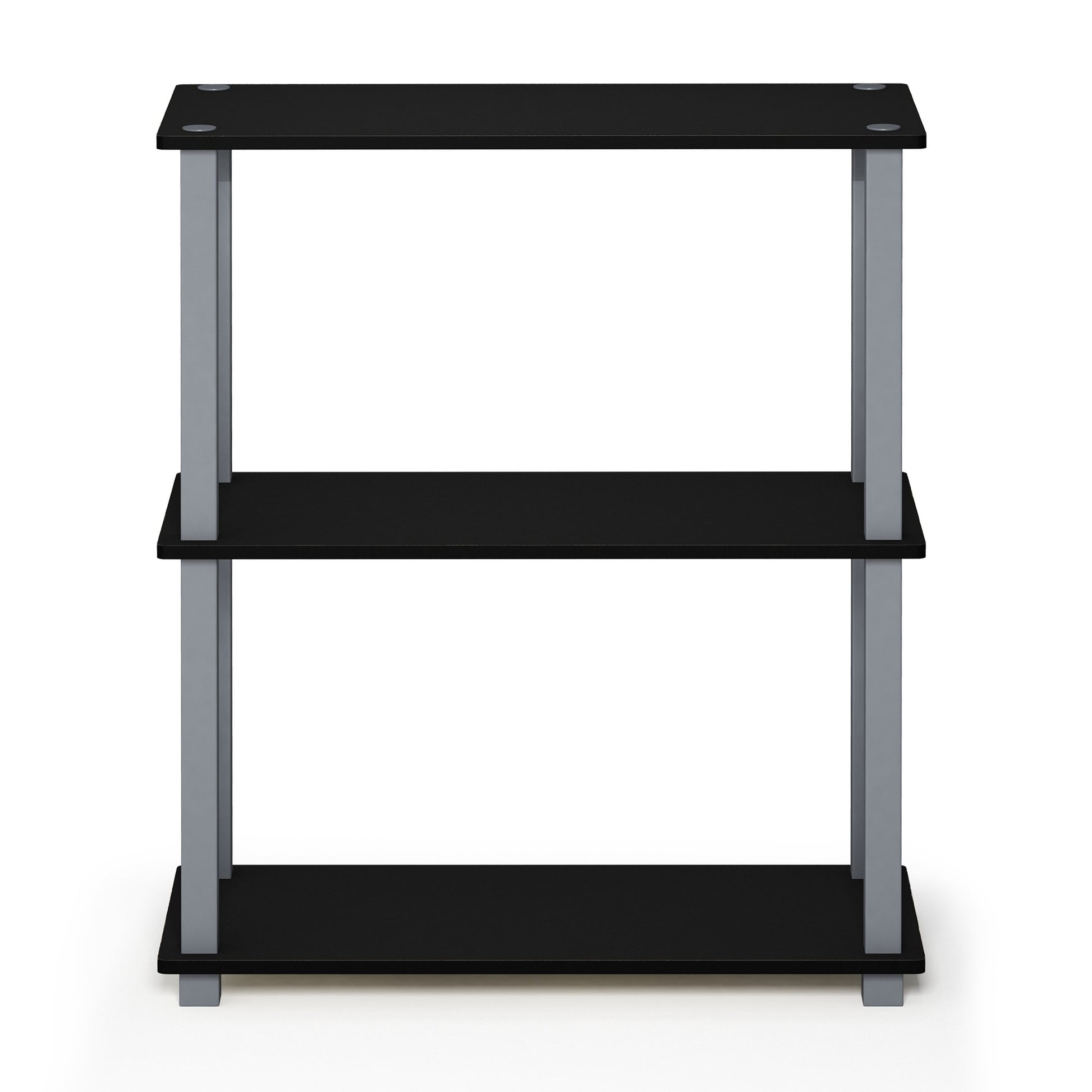 Furinno TURN-S-TUBE Storage Shelves, 3-Tier Book Shelf, Corner Shelf, Toolless Open Shelves, for