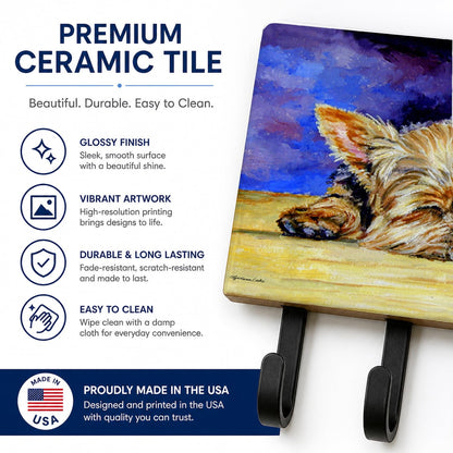 Caroline's Treasures 7357TH68 Yorkie Taking a Nap Leash or Key Holder, Wall Hooks, Key Hooks