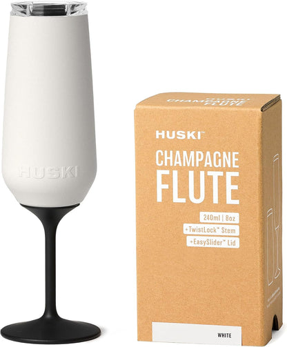 Huski Champagne Flute | NEW | Award-winning Design with Detachable Stem | Premium Stainless Steel