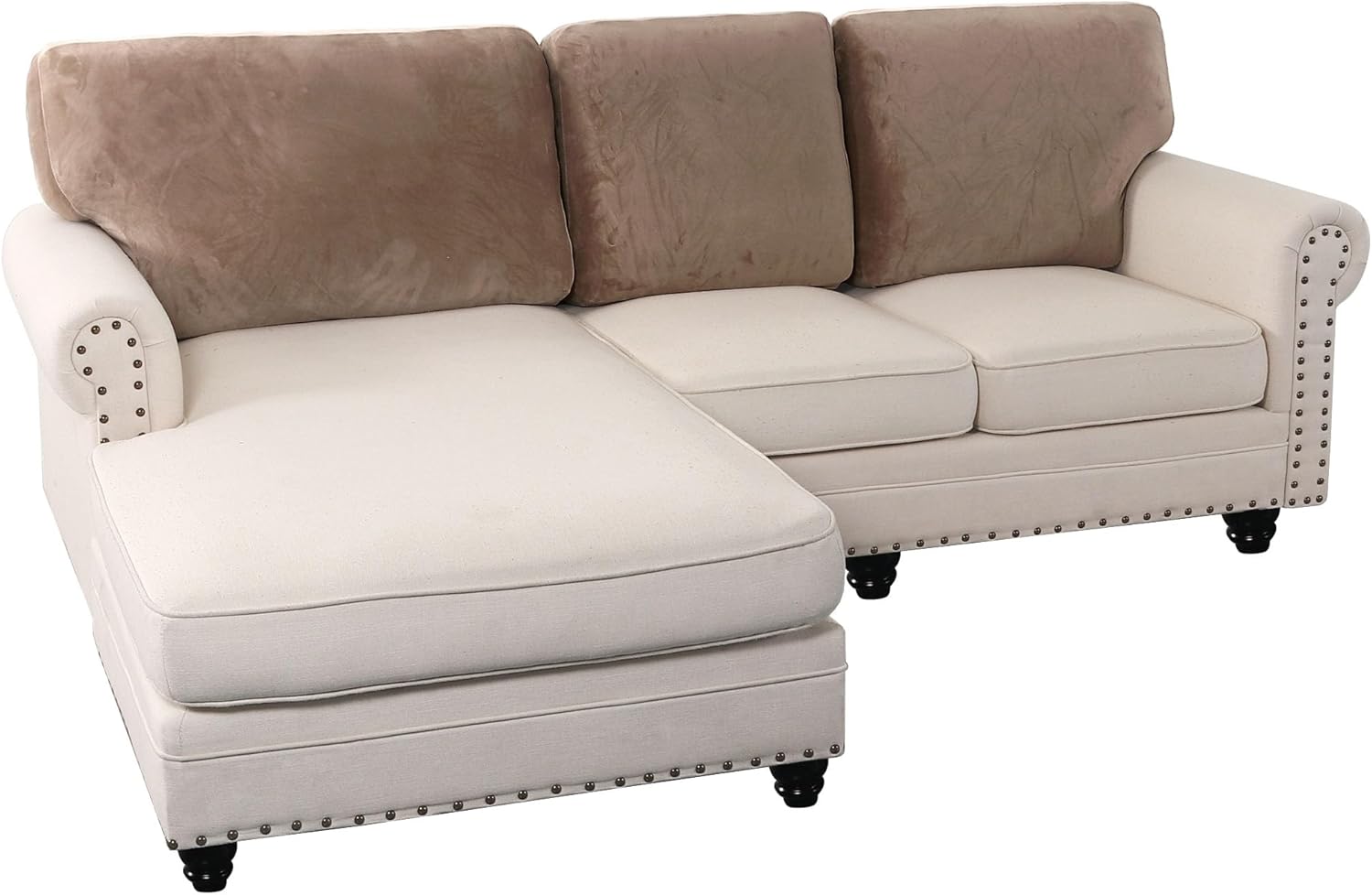 PrinceDeco Sectional Couch Covers Velvet Cushion Covers for Sectional Couch Cushion Covers for