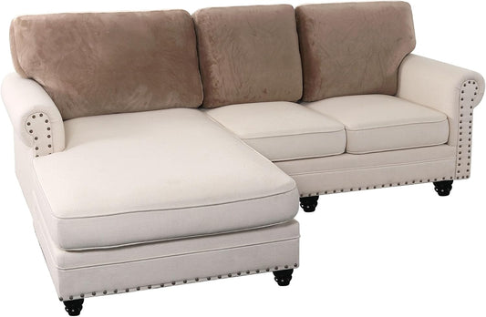 PrinceDeco Sectional Couch Covers Velvet Cushion Covers for Sectional Couch Cushion Covers for
