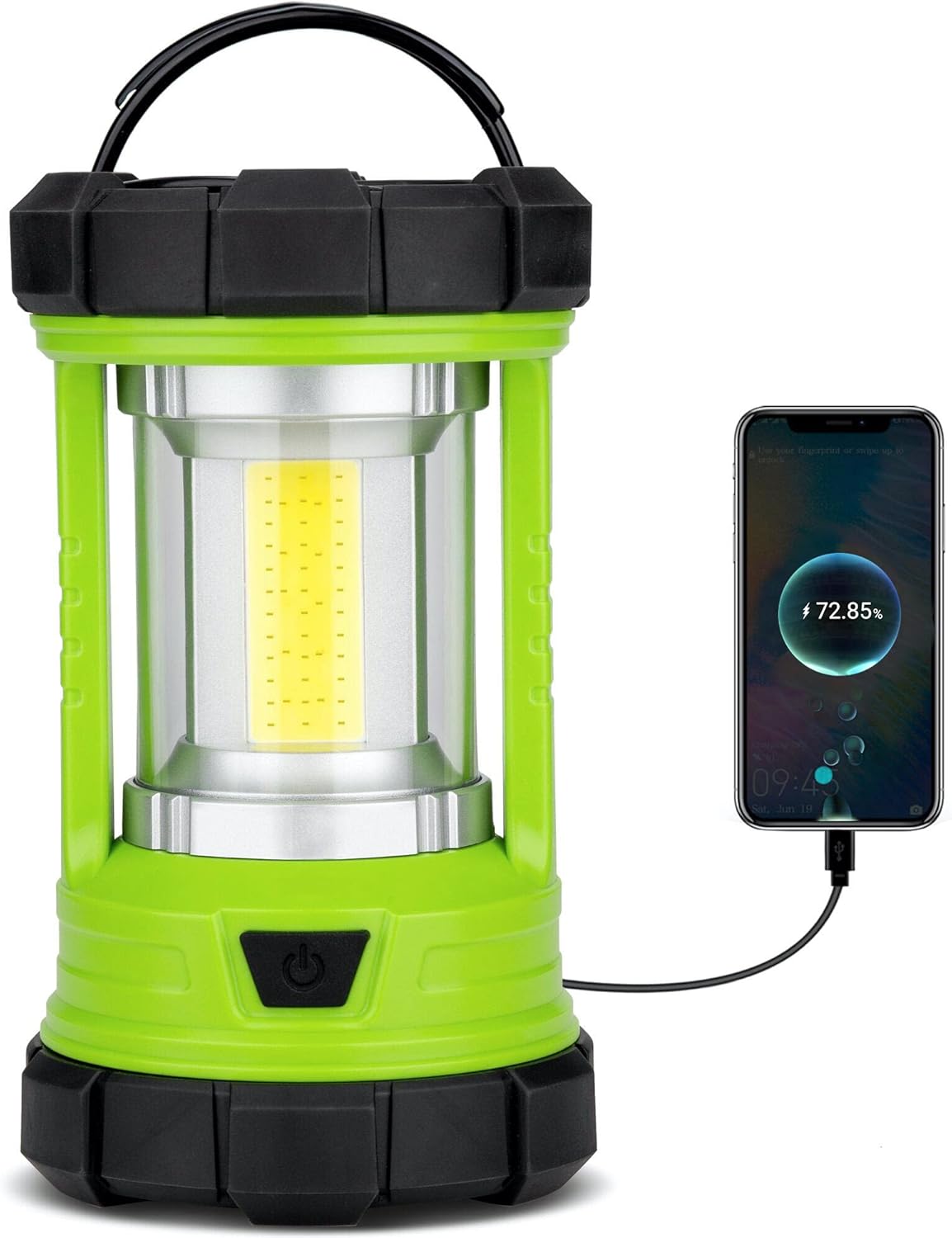 Rechargeable Camping Lantern, 3000LM 5 Light Modes Camping Light 4400 Capacity Phone Charger LED
