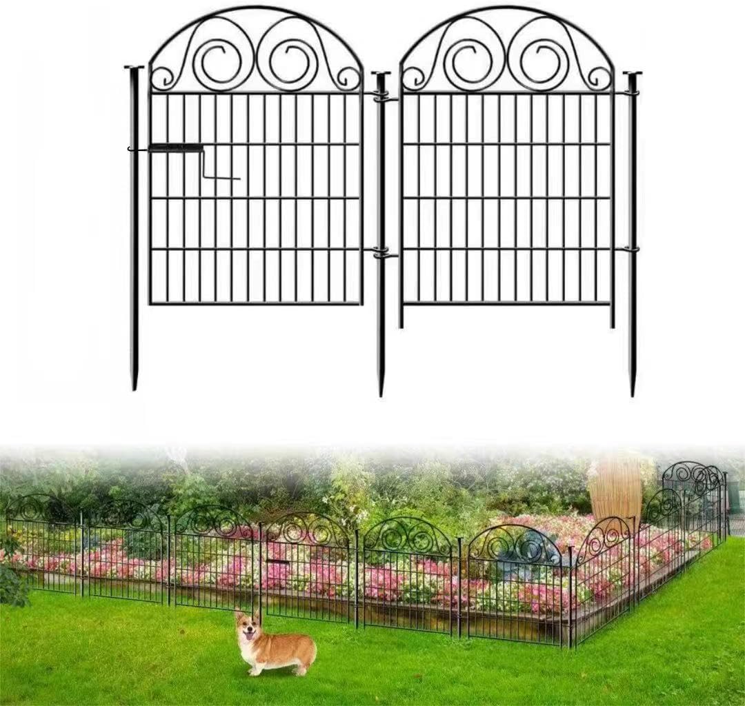 Tall Garden Fencing 36 Inch High, 2 Panels Total Length 4.4 Ft Dog Fence Outdoor for Yard, Dog
