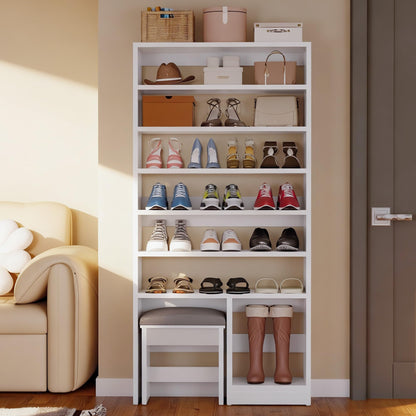 DWVO Shoe Cabinet with Hidden Bench