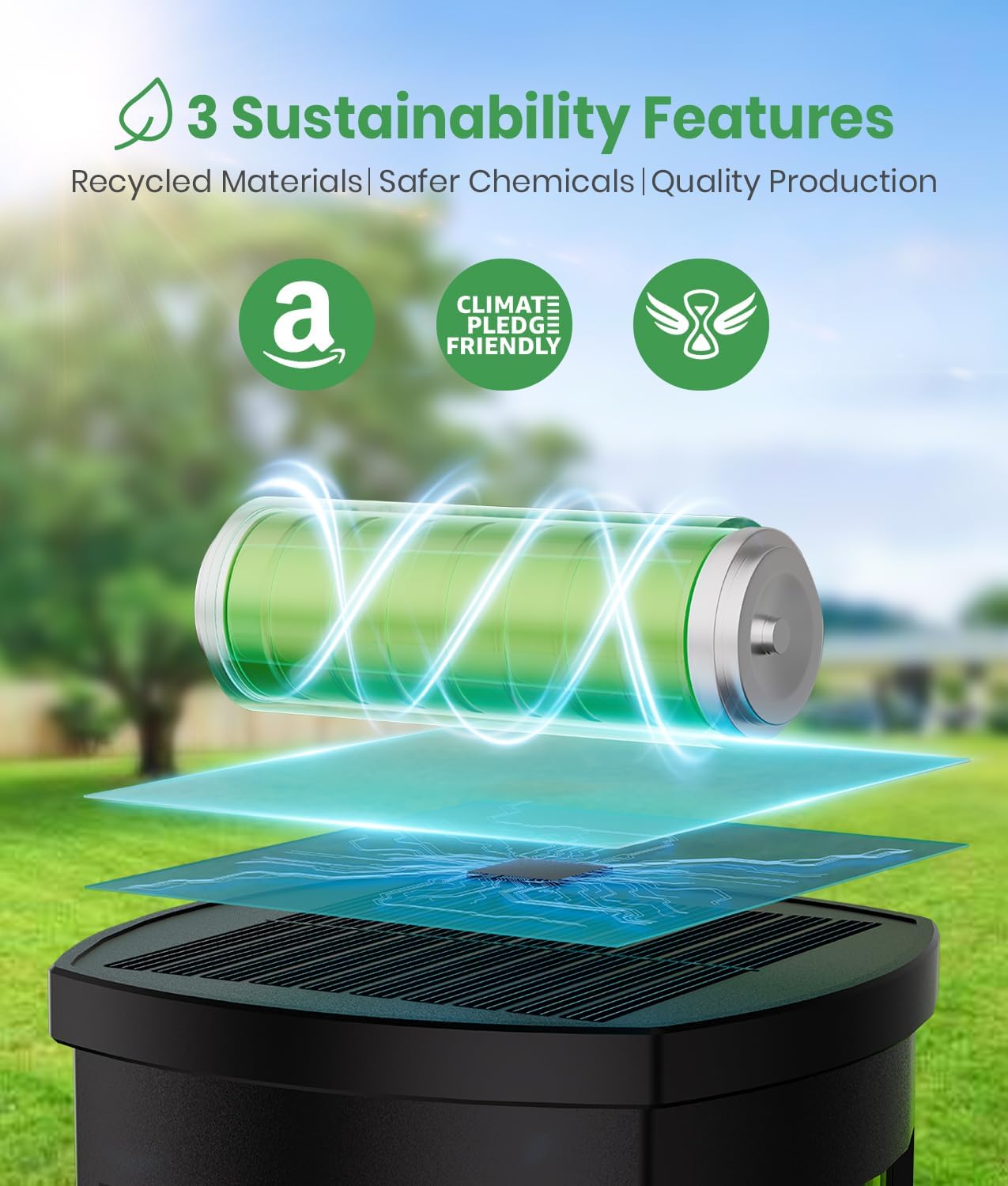 Solar Pathway Lights Outdoor Solar Lights Outdoor, IP65 Waterproof Auto On/Off Solar Garden Lights