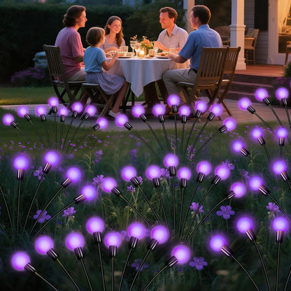 Solar Lights Outdoor Garden Purple – 36 LEDs Solar Firefly Lights, Purple Swaying Lights Outdoor