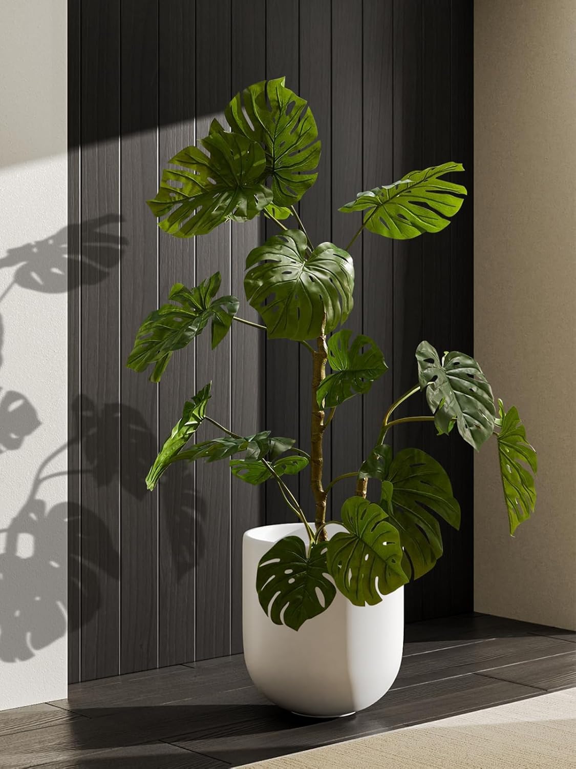 LE TAUCI 12 Inch Pots for Plants, Ceramic Large Planters for Indoor Plants, Indoor Plant Pots for