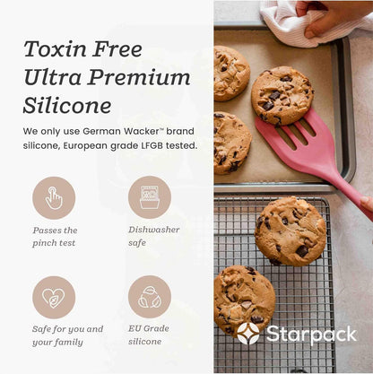 Starpack 'Stir & Serve' Silicone Cooking Utensils Set (5 Pcs) - Kitchen Utensils Set Heat Resistant