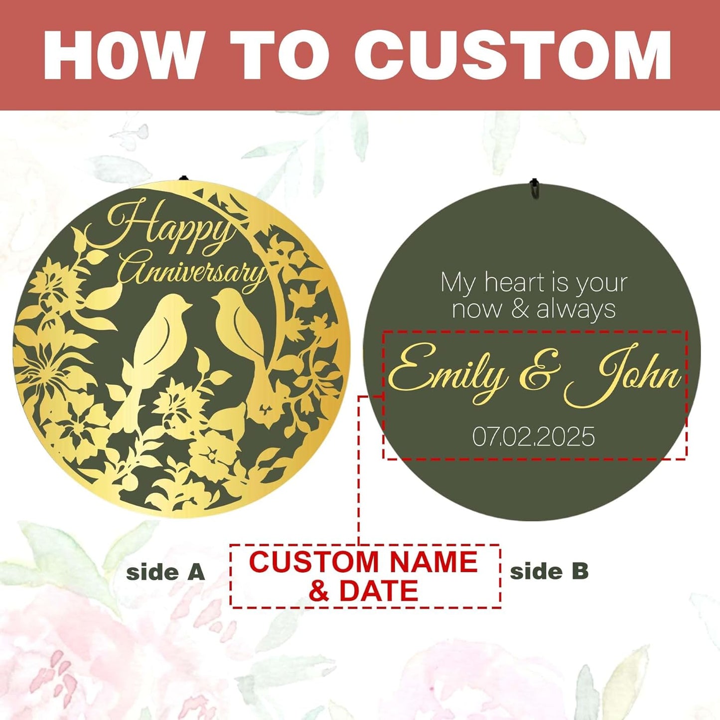ASTARIN Happy Anniversary Wind Chimes Personalized, Deep Tone Wind Chimes for Memory Day, for