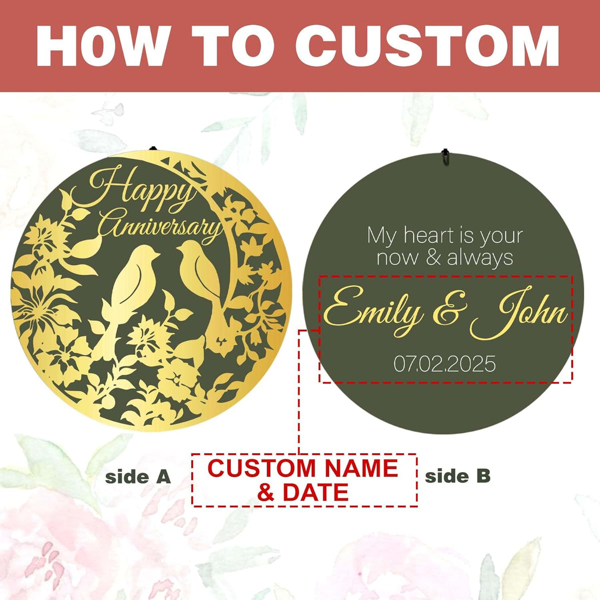 ASTARIN Happy Anniversary Wind Chimes Personalized, Deep Tone Wind Chimes for Memory Day, for