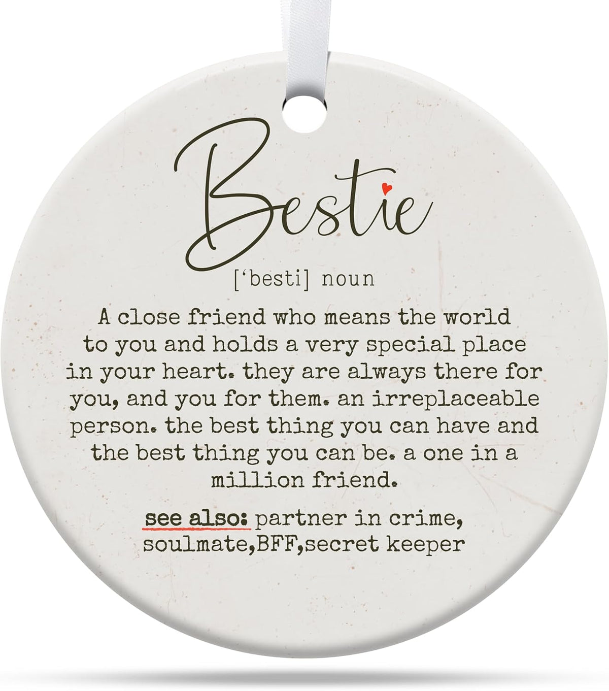 Friendship Gifts for Women, Best Friend, Funny, Work Besties, Sister, Friend Ornaments for Women