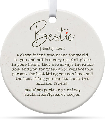 Friendship Gifts for Women, Best Friend, Funny, Work Besties, Sister, Friend Ornaments for Women