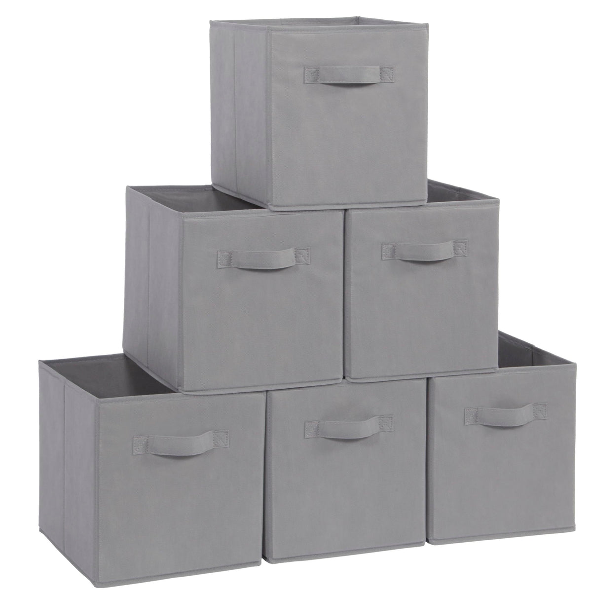 STORAGEIDEAS Storage Cubes, 11 Inch Cube Storage Bins, Set of 8, Fabric Foldable Storage Bins With