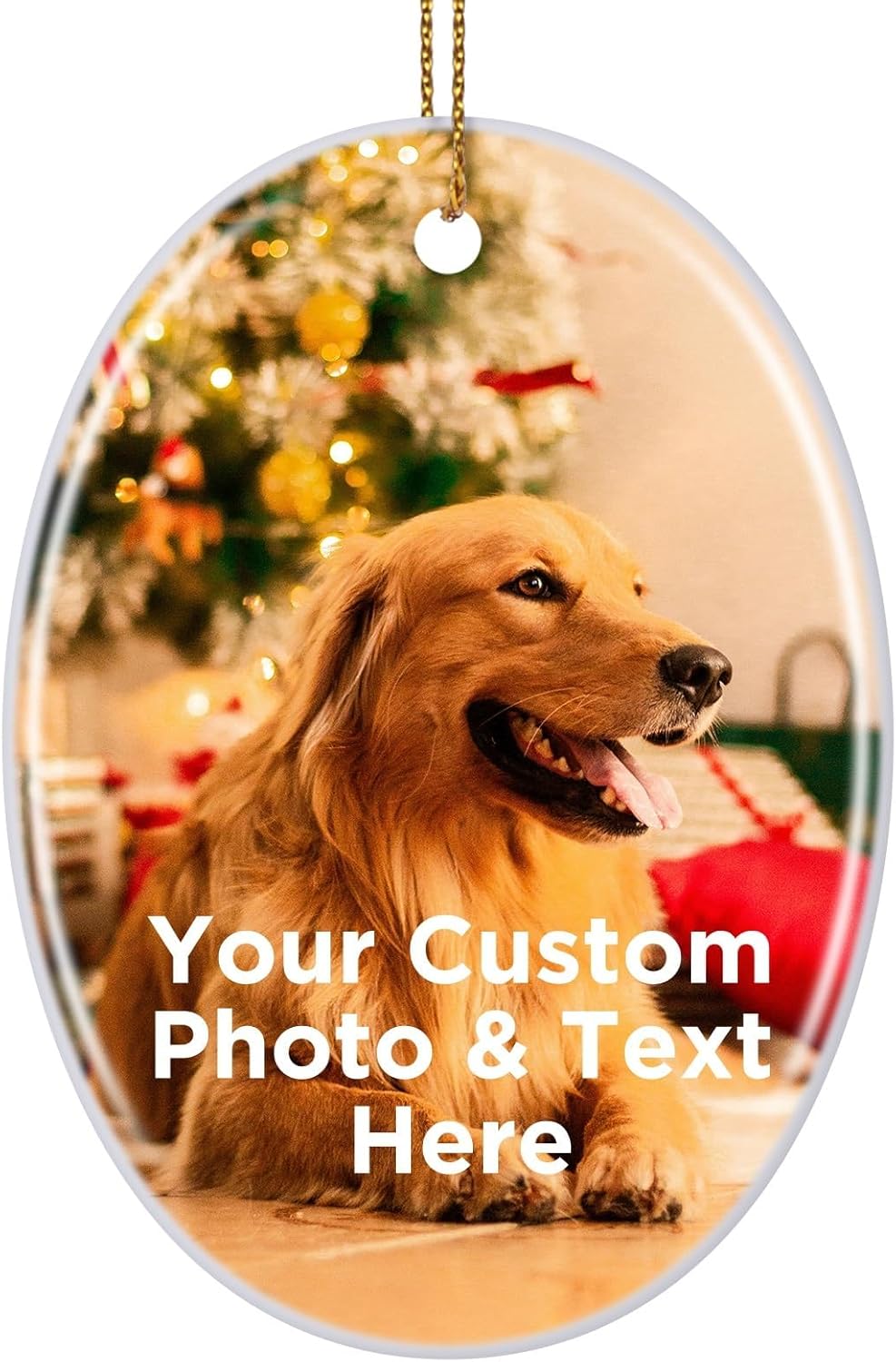 Personalized Christmas Ornaments 2025 Customized with Photo Text Ornament Keepsake Pet First
