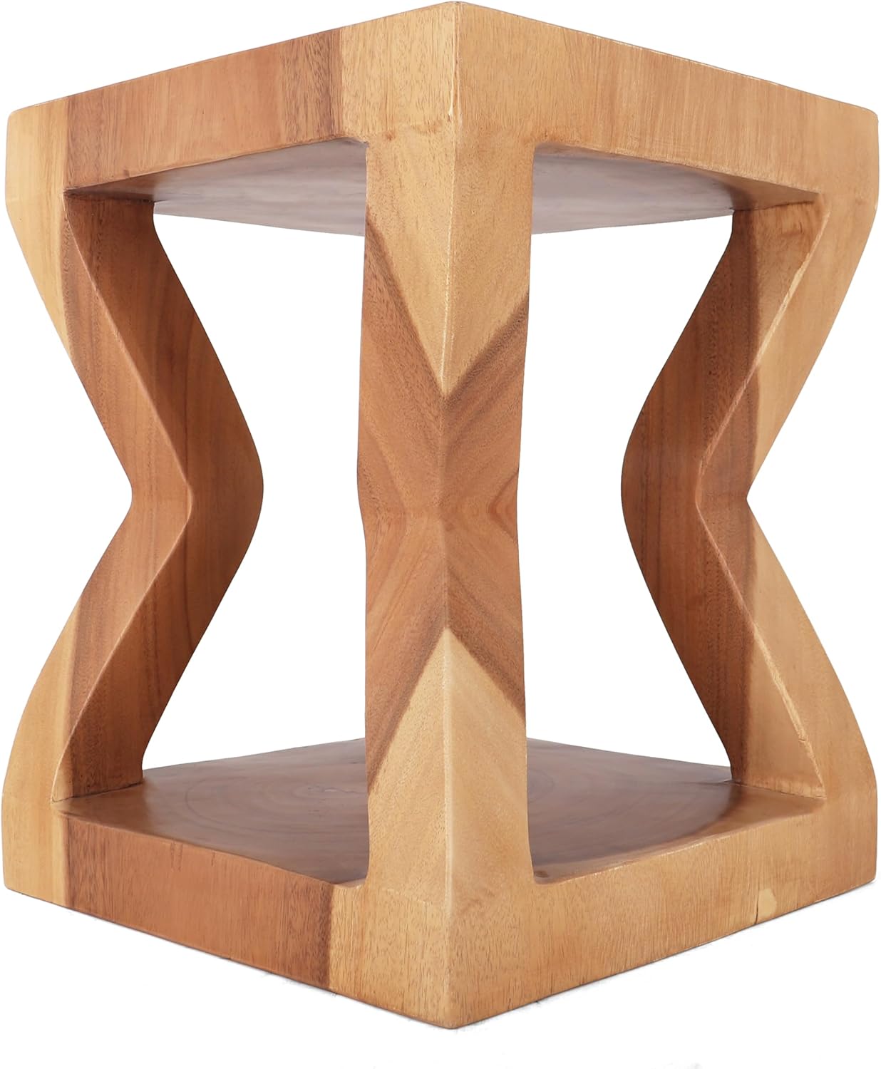 Rutledge & King Wooden End Table - Unique Wooden Side Table - Mid Century Side Table - Saur Wood