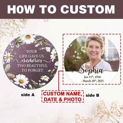 ASTARIN Personalized Deep Tone Wind Chime Memorial, Customized Sympathy Wind Chimes, Memory Wind