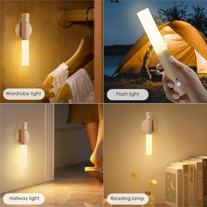 Montford Battery Operated Wall Sconces, Motion Sensor Night Light Magnetic Wall Light Rechargeable