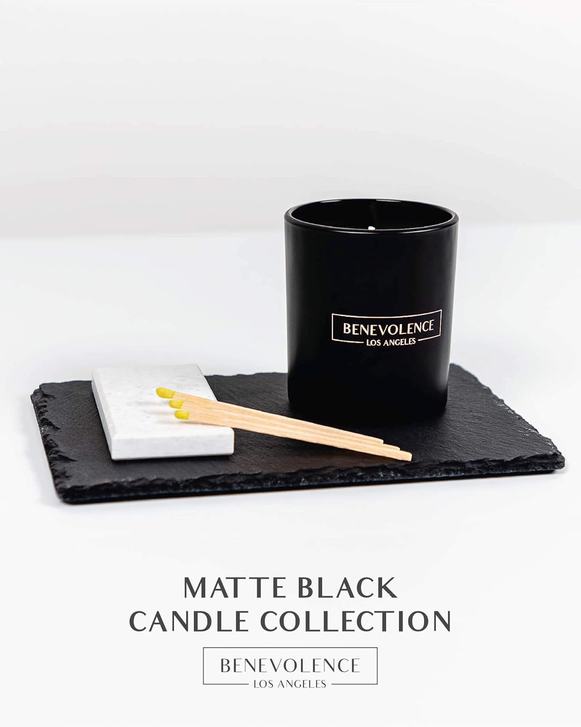 Benevolence LA Pine Scented Candle | Soy Candles, Black Candle for Home | Gifts for Women and Men |