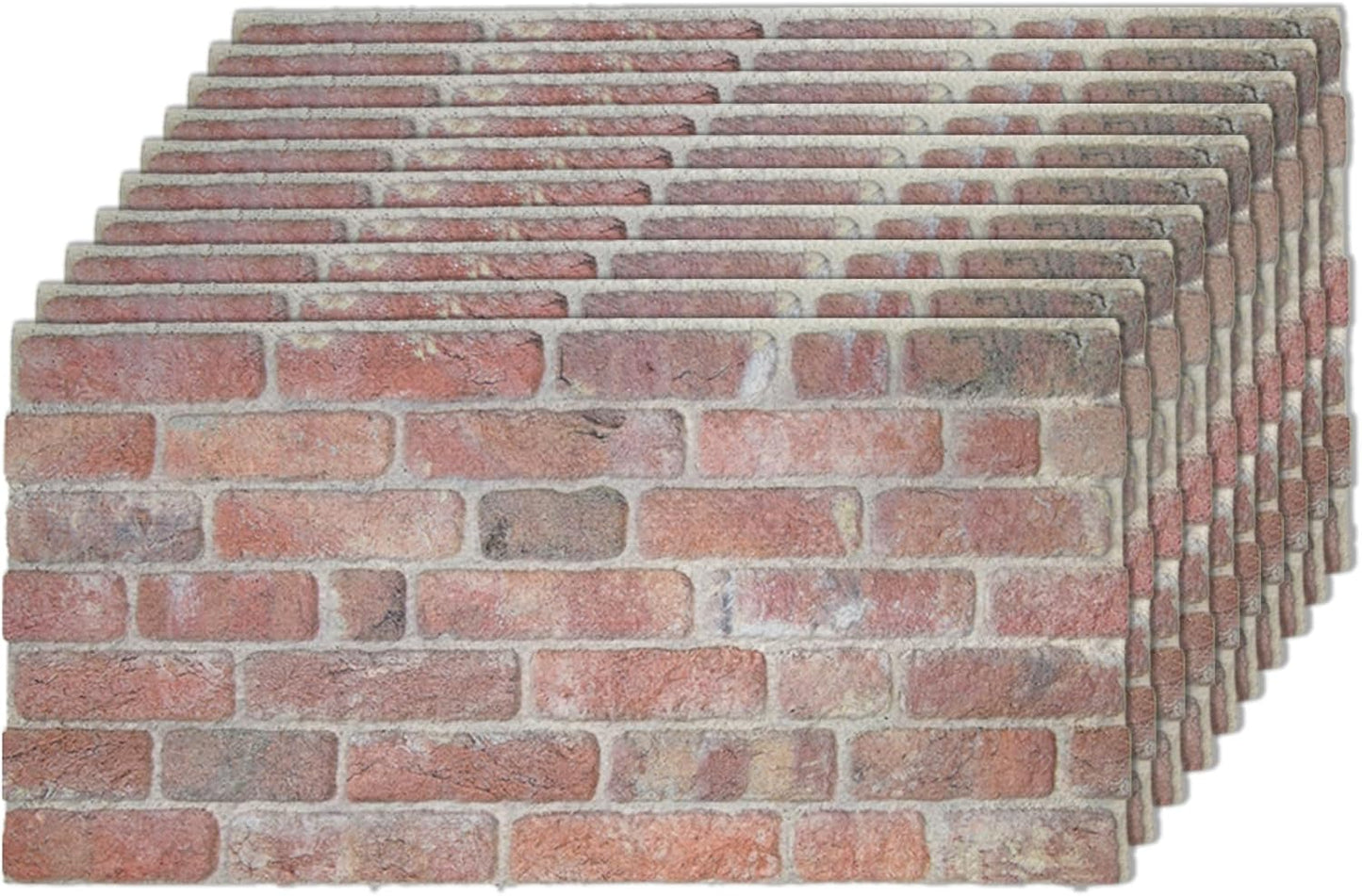 IZODEKOR 3D Wall Panels Brick Effect - Cladding, Stone Look, Styrofoam Facing for Living Room