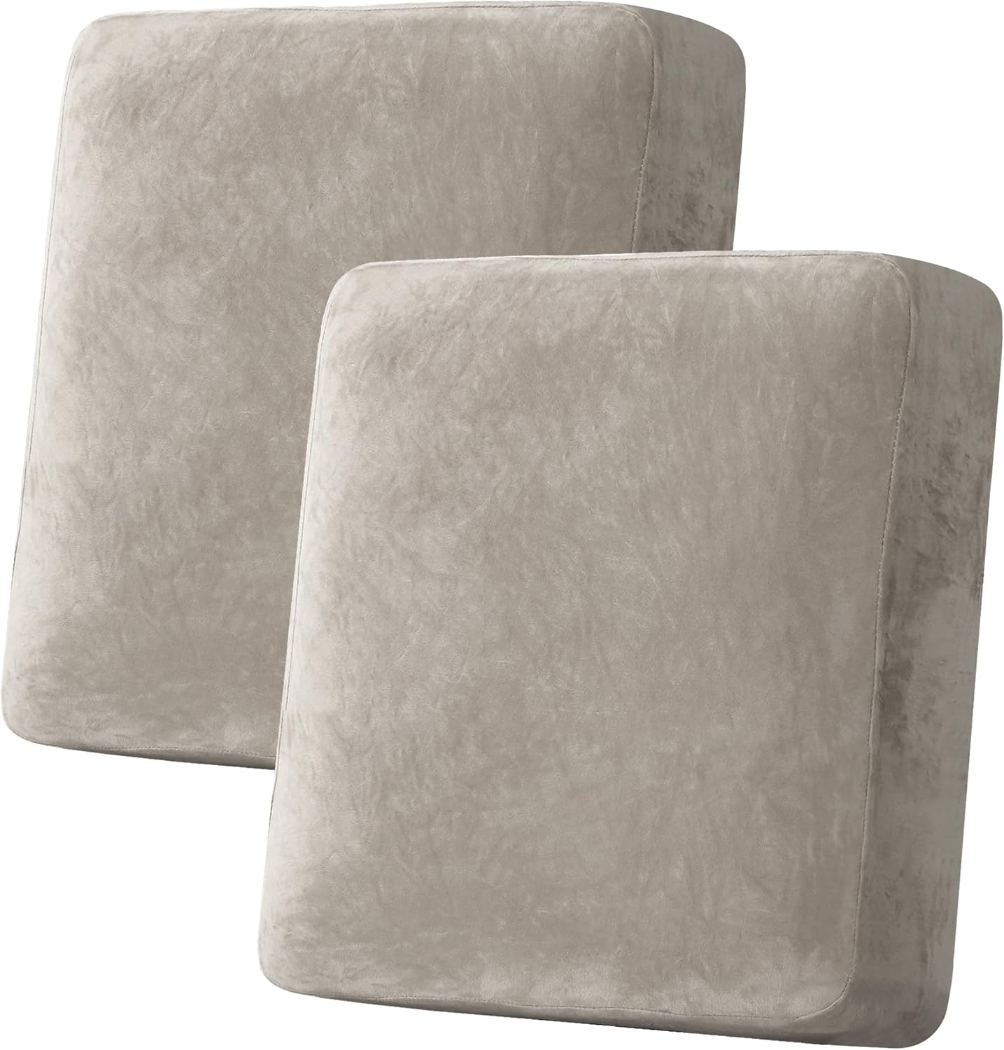 H.VERSAILTEX Velvet Stretch Couch Cushion Cover Plush Cushion Slipcover for Loveseat Cushion
