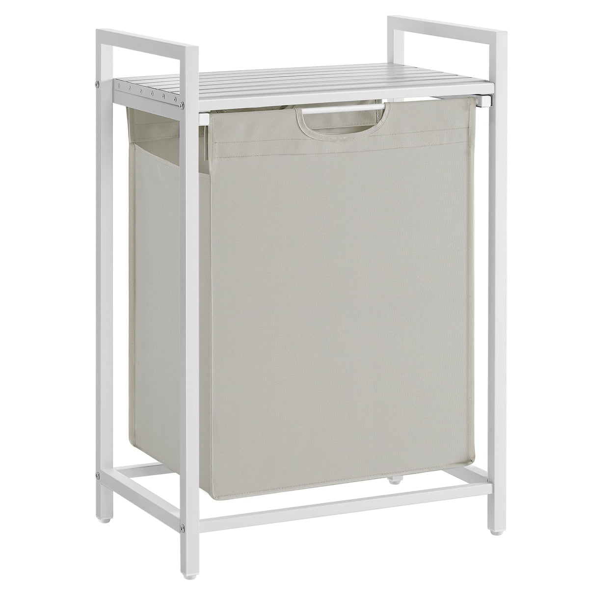 VASAGLE Laundry Hamper, Laundry Basket, Laundry Sorter with A Pull-Out and Removable Bag, Shelf