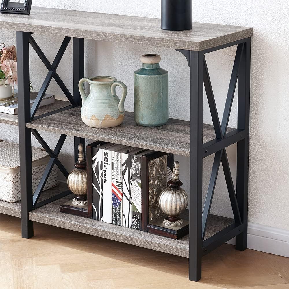 LVB Rustic Sofa Table, Farmhouse Console Table for Living Room, Hallway entryway Table with