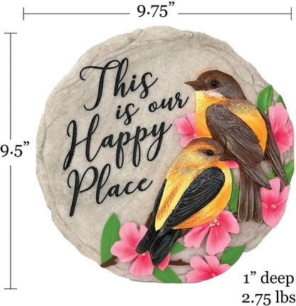 Spoontiques - Garden Décor - No Place Like Home Stepping Stone - Decorative Stone for Garden
