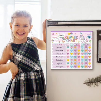 Reward Chart for Kids,Magnetic Behavior Chore Chart for Kids at Home,26 Little Hose Chore