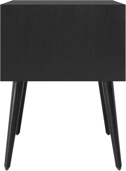 Christopher Knight Home Accent Bedside End Table, Acacia Wood Nightstand Side Table, Storage with 2