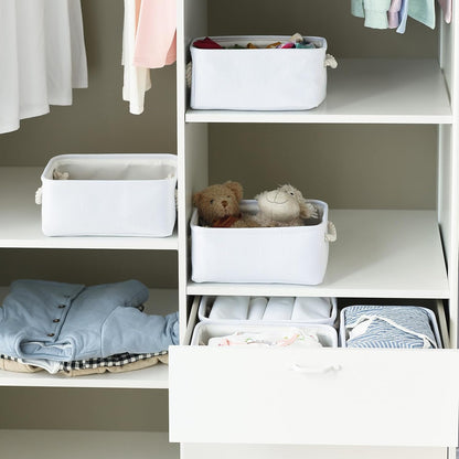 TheWarmHome Storage Basket for Gifts Empty - 11.8x7.8x5.2 inch 1 Pack Fabric Storage Cubes, Nursery