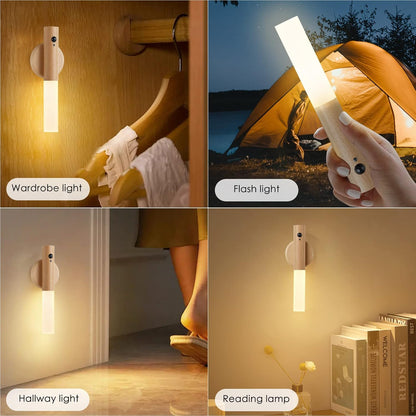Montford Battery Operated Wall Sconces, Motion Sensor Night Light Magnetic Wall Light Rechargeable